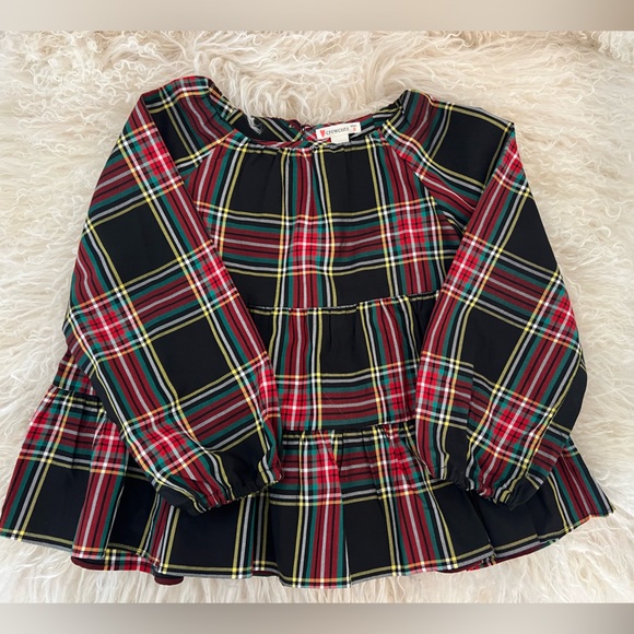 Crew crew cuts girls plaid top size 5 - Picture 1 of 2